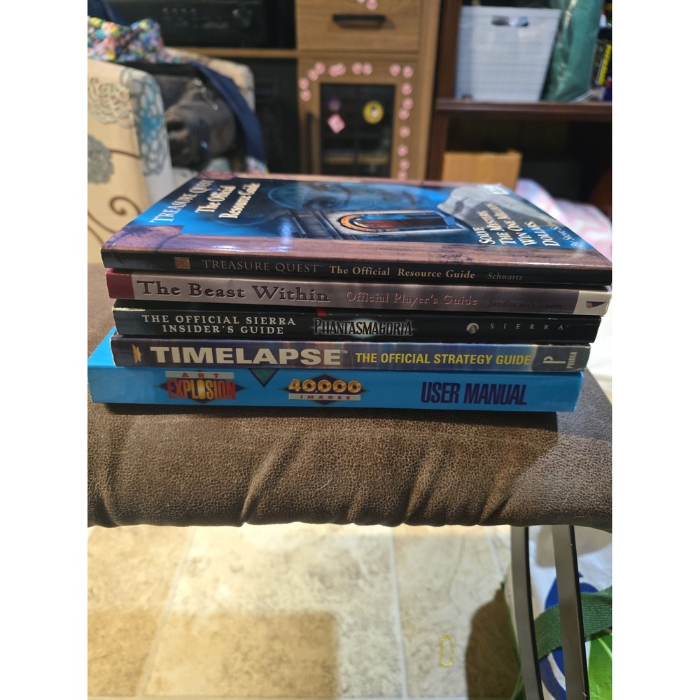 PC Gaming Reference Guides VTG Rare HTF Lot Of 5 Art Explosion, Timelapse Used